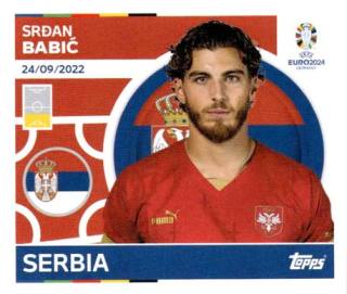 Srđan Babić – UEFA Euro 2024, Nr. SRB10