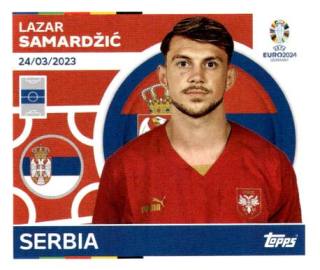 Lazar Samardžić – UEFA Euro 2024, Nr. SRB17