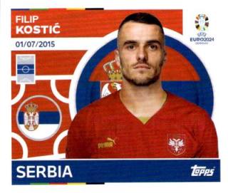 Filip Kostić – UEFA Euro 2024, Nr. SRB18