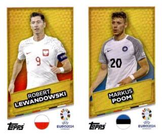 Robert Lewandowski / Markus Poom – UEFA Euro 2024, Nr. POL-EST-SP