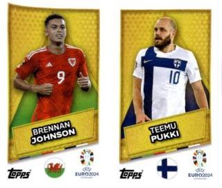 Brennan Johnson / Teemu Pukki – UEFA Euro 2024, Nr. WAL-FIN-SP