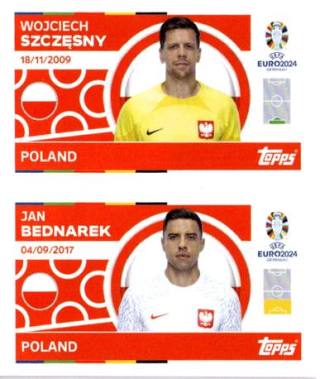 Wojciech Szczęsny / Jan Bednarek – UEFA Euro 2024, n. POL2-3