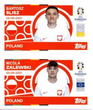 Bartosz Slisz / Nicola Zalewski – UEFA Euro 2024, n. POL8-9