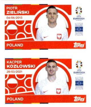 Piotr Zieliński / Kacper Kozłowski – UEFA Euro 2024, n. POL10-11
