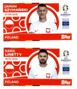 Damian Szymański / Karol Linetty – UEFA Euro 2024, n. POL12-13
