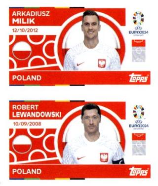 Arkadiusz Milik / Robert Lewandowski – UEFA Euro 2024, n. POL14-15