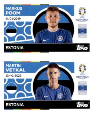 Markus Poom / Martin Vetkal – UEFA Euro 2024, n. EST14-15
