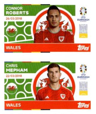 Connor Roberts / Chris Mepham – UEFA Euro 2024, n. WAL6-7