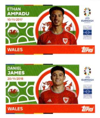 Ethan Ampadu / Daniel James – UEFA Euro 2024, n. WAL12-13