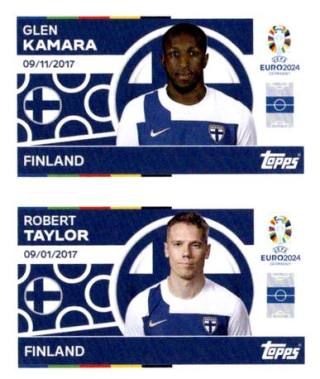 Glen Kamara / Robert Taylor – UEFA Euro 2024, n. FIN8-9