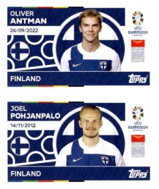 Oliver Antman / Joel Pohjanpalo – UEFA Euro 2024, n. FIN12-13