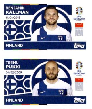 Benjamin Källman / Teemu Pukki – UEFA Euro 2024, n. FIN14-15