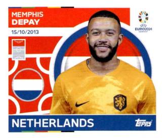 Memphis Depay – UEFA Euro 2024, n. NED21