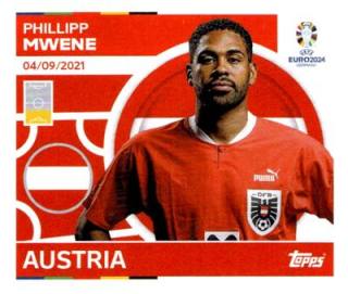 Philipp Mwene – UEFA Euro 2024, Nr. AUT7