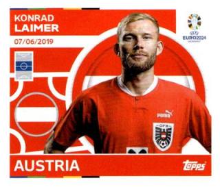 Konrad Laimer – UEFA Euro 2024, Nr. AUT14