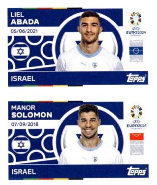 Liel Abada / Manor Solomon – UEFA Euro 2024, n. ISR14-15