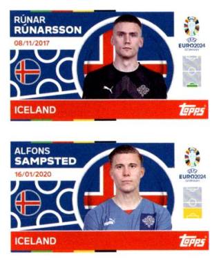 Rúnar Rúnarsson / Alfons Sampsted – UEFA Euro 2024, n. ICE2-3