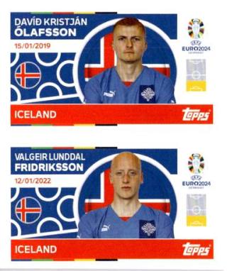 Davíð Kristján Ólafsson / Valgeir Lunddal Fridriksson – UEFA Euro 2024, n. ICE4-5