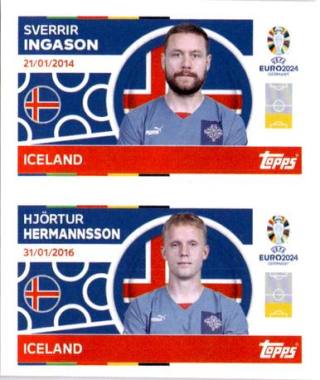 Sverrir Ingason / Hjörtur Hermannsson – UEFA Euro 2024, n. ICE6-7