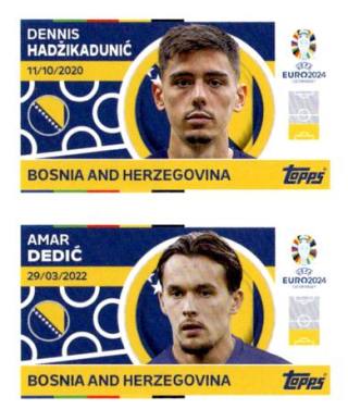 Dennis Hadžikadunić / Amar Dedić – UEFA Euro 2024, n. BIH4-5