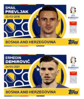 Smail Prevljak / Ermedin Demirović – UEFA Euro 2024, n. BIH14-15