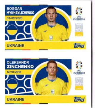 Bogdan Mykhaylichenko / Oleksandr Zinchenko – UEFA Euro 2024, n. UKR4-5