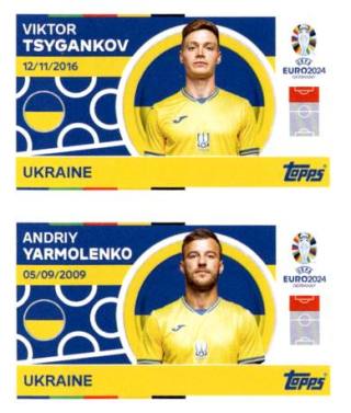 Viktor Tsygankov / Andriy Yarmolenko – UEFA Euro 2024, Nr. UKR12-13