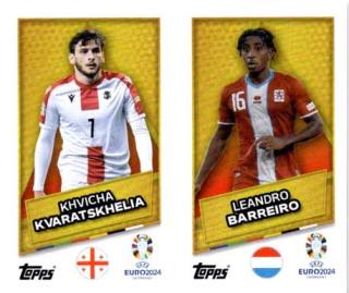 Khvicha Kvaratskhelia / Leandro Barreiro – UEFA Euro 2024, Nr. GEO-LUX-SP