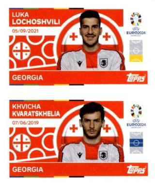 Luka Lochoshvili / Khvicha Kvaratskhelia – UEFA Euro 2024, n. GEO8-9