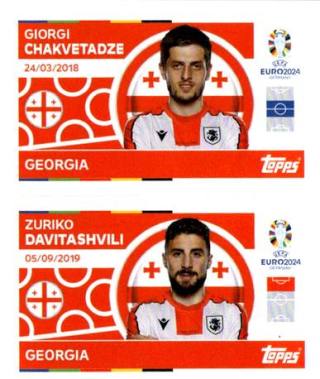 Giorgi Chakvetadze / Zuriko Davitashvili – UEFA Euro 2024, n. GEO12-13