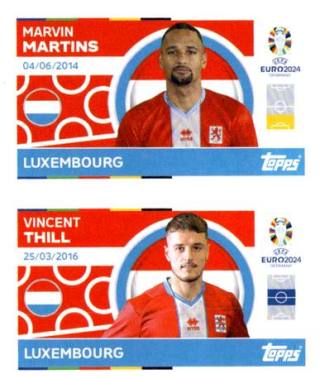 Marvin Martins / Vincent Thill – UEFA Euro 2024, n. LUX8-9