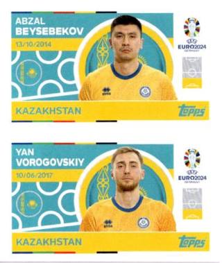 Abzal Beysebekov / Yan Vorogovskiy – UEFA Euro 2024, n. KAZ6-7