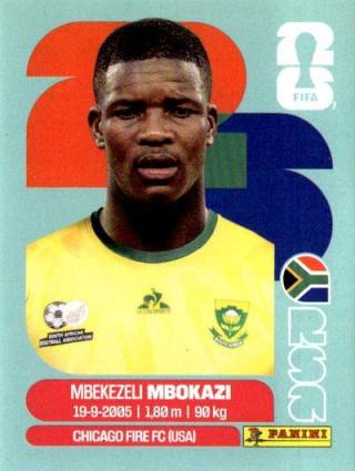 Mbekezeli Mbokazi – FIFA World Cup 2026 - Standard Edition, n. RSA6