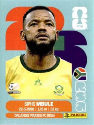 Sipho Mbule – Coupe du Monde de la FIFA 2026 - Édition Standard, n° RSA16