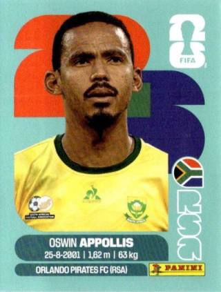 Oswin Appollis – FIFA World Cup 2026 - Standard Edition, Nr. RSA20