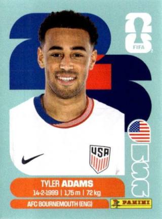Tyler Adams – FIFA World Cup 2026 - Standard Edition, Nr. USA8