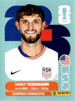 Tanner Tessmann – FIFA World Cup 2026 - Standard Edition, Nr. USA9