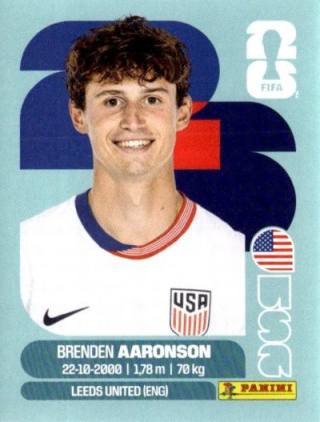 Brenden Aaronson – FIFA World Cup 2026 - Standard Edition, Nr. USA17