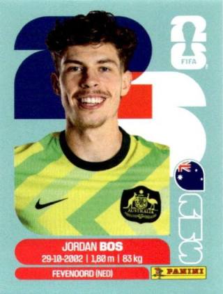 Jordan Bos – FIFA World Cup 2026 - Standard Edition, Nr. AUS6
