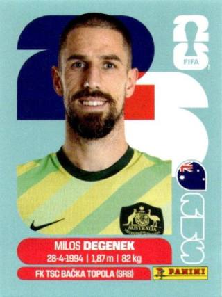 Miloš Degenek – FIFA World Cup 2026 - Standard Edition, Nr. AUS10