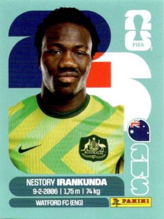 Nestory Irankunda – FIFA World Cup 2026 - Standard Edition, Nr. AUS19