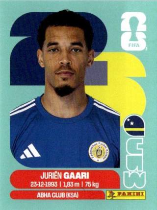 Juriën Gaari – FIFA World Cup 2026 - Standard Edition, Nr. CUW5