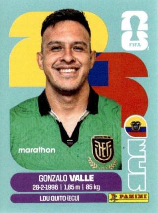 Gonzalo Valle – FIFA World Cup 2026 - Standard Edition, Nr. ECU3