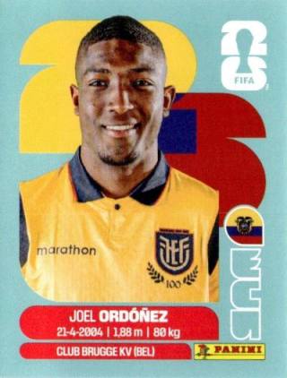 Joel Ordóñez – FIFA World Cup 2026 - Standard Edition, Nr. ECU8