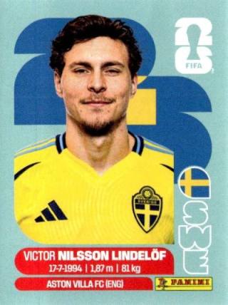 Victor Jörgen Nilsson Lindelöf – FIFA World Cup 2026 - Standard Edition, n. SWE6