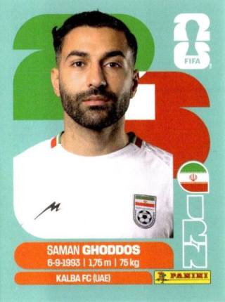 Saman Ghoddos – FIFA World Cup 2026 - Standard Edition, Nr. IRN12