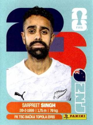 Sarpreet Singh – FIFA World Cup 2026 - Standard Edition, Nr. NZL11