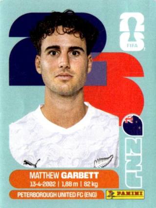 Matthew Garbett – FIFA World Cup 2026 - Standard Edition, Nr. NZL14