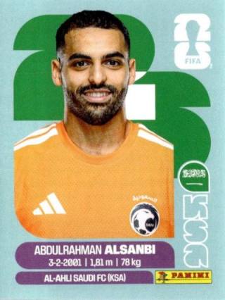 Abdulrahman al-Sanbi – FIFA World Cup 2026 - Standard Edition, Nr. KSA3