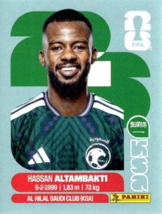Hassan al-Tambakti – FIFA World Cup 2026 - Standard Edition, Nr. KSA8